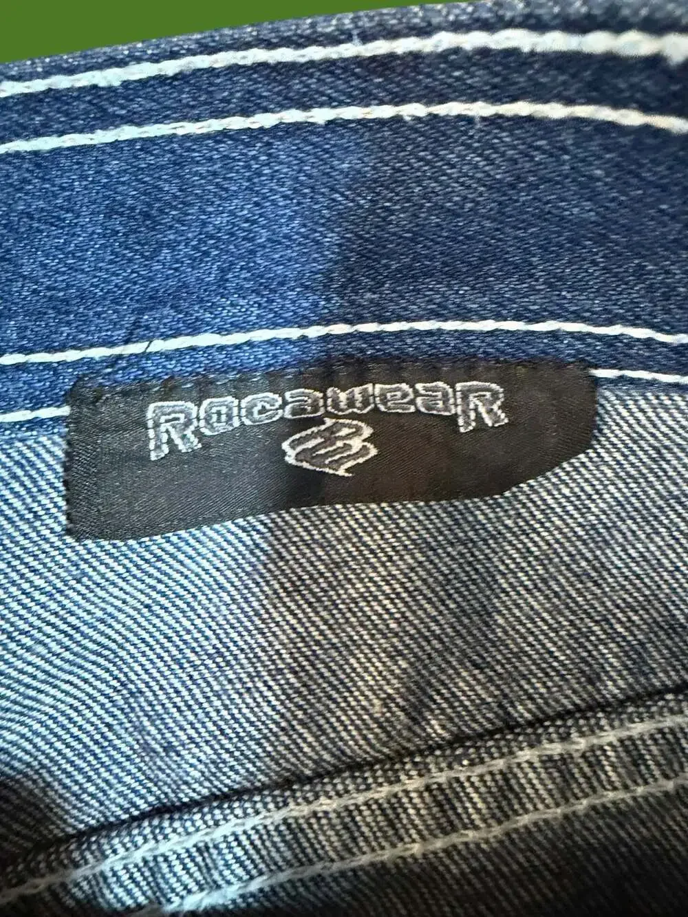 Vintage Rocawear Baggy Denim Carpenter Shorts Y2K Hip Hop Jorts Size 42